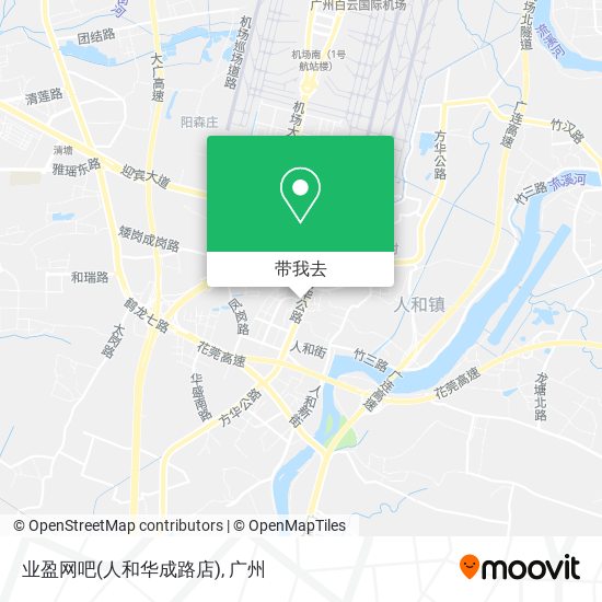业盈网吧(人和华成路店)地图