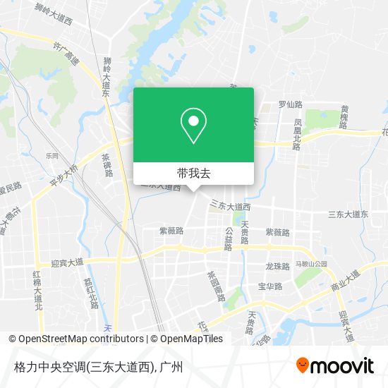 格力中央空调(三东大道西)地图