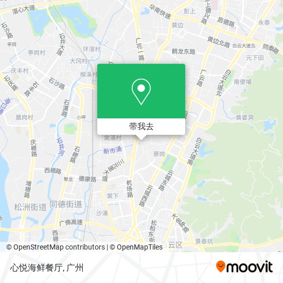 心悦海鲜餐厅地图