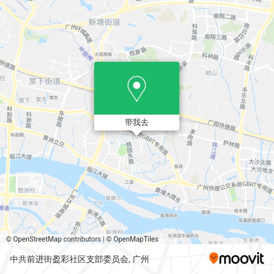 中共前进街盈彩社区支部委员会地图