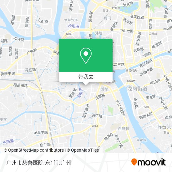 广州市慈善医院-东1门地图