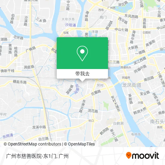 广州市慈善医院-东1门地图