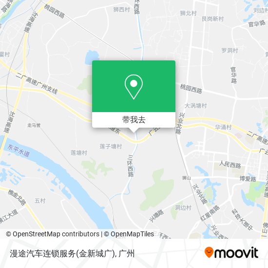 漫途汽车连锁服务(金新城广)地图