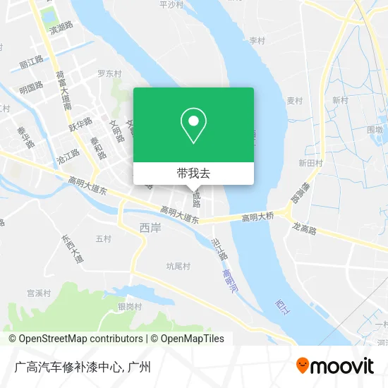 广高汽车修补漆中心地图