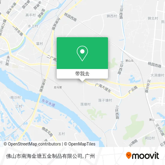 佛山市南海金塘五金制品有限公司地图