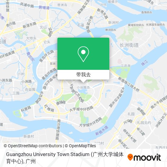 Guangzhou University Town Stadium (广州大学城体育中心)地图