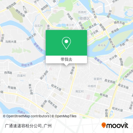 广通速递容桂分公司地图