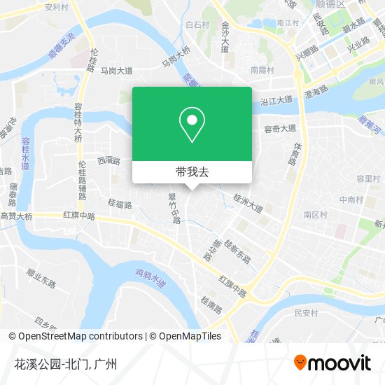 花溪公园-北门地图