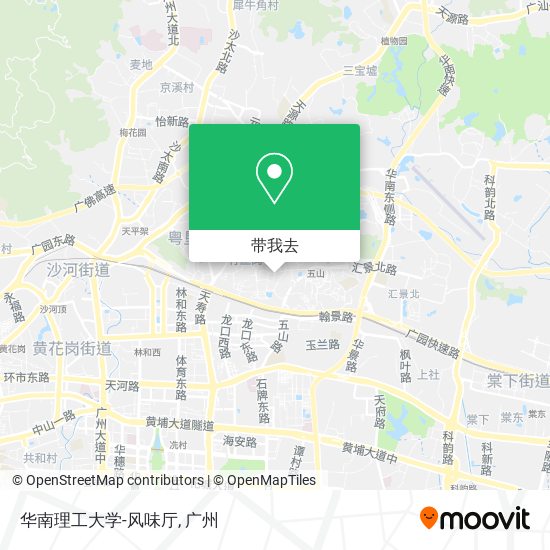 华南理工大学-风味厅地图