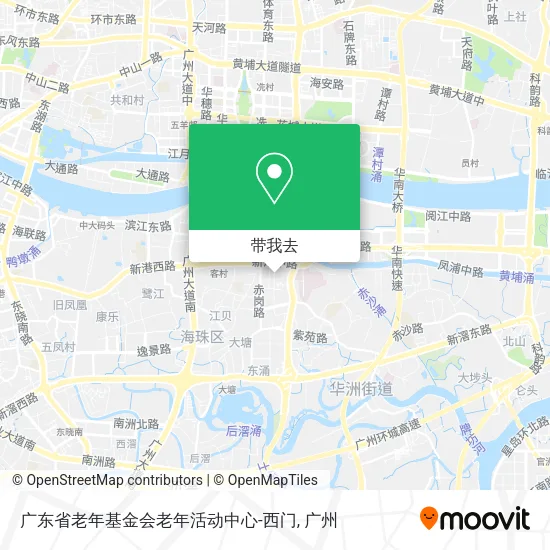 广东省老年基金会老年活动中心-西门地图