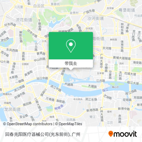 回春兆阳医疗器械公司(光东前街)地图
