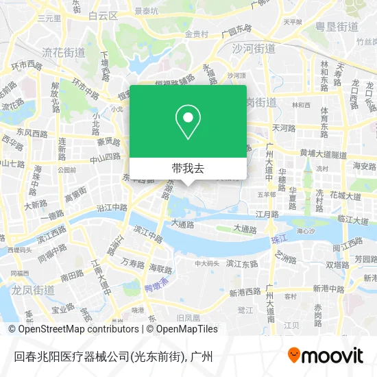 回春兆阳医疗器械公司(光东前街)地图