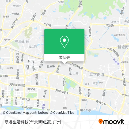 璞睿生活科技(华景新城店)地图