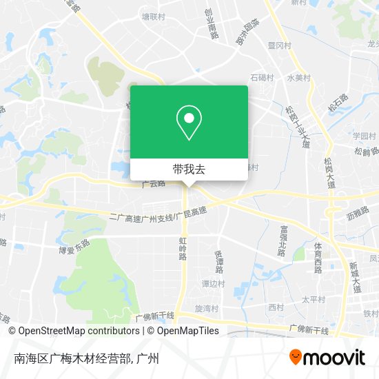 南海区广梅木材经营部地图