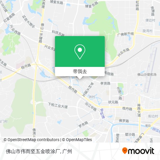 佛山市伟而坚五金喷涂厂地图