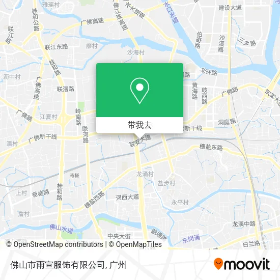 佛山市雨宣服饰有限公司地图