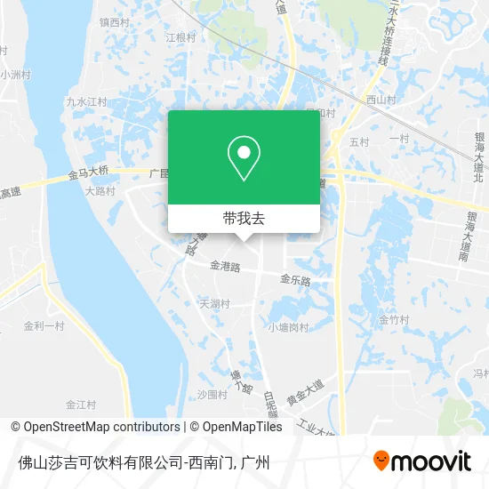 佛山莎吉可饮料有限公司-西南门地图