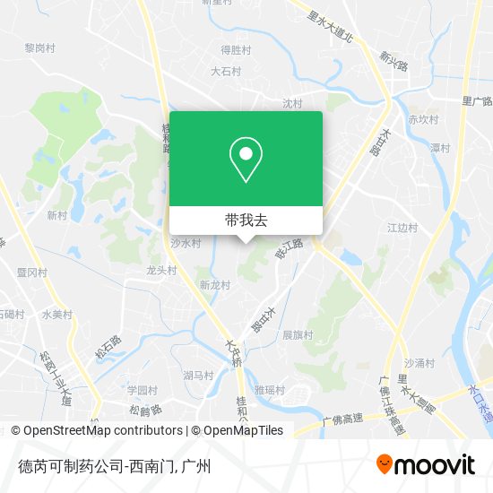 德芮可制药公司-西南门地图