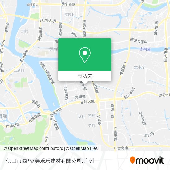 佛山市西马/美乐乐建材有限公司地图