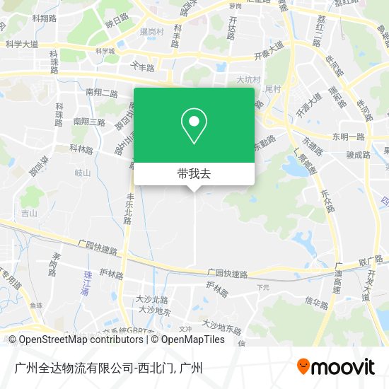 广州全达物流有限公司-西北门地图
