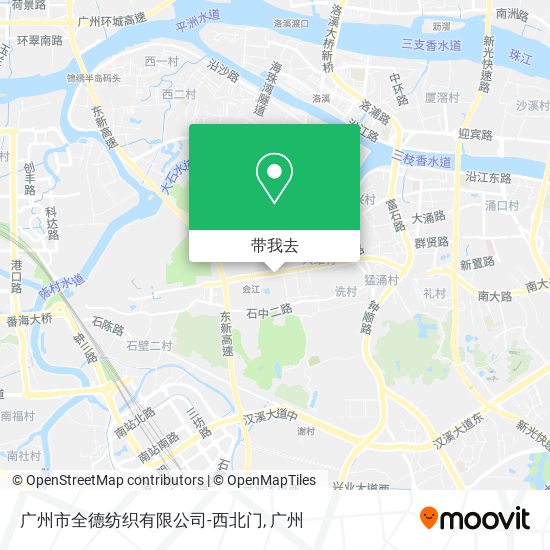 广州市全德纺织有限公司-西北门地图