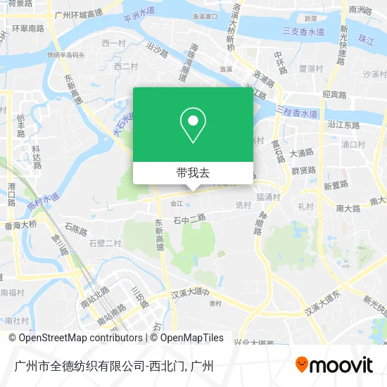 广州市全德纺织有限公司-西北门地图