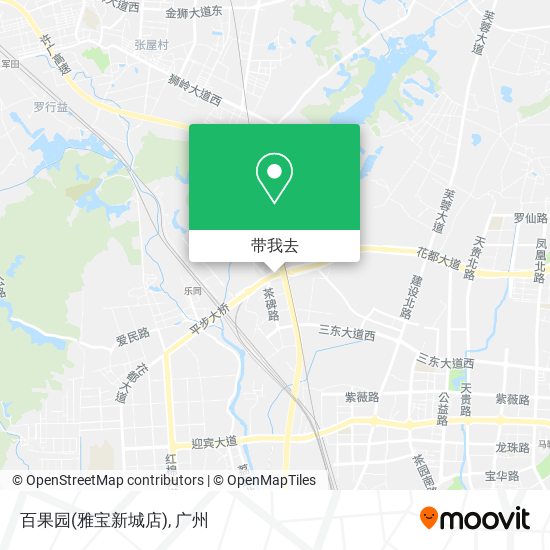 百果园(雅宝新城店)地图
