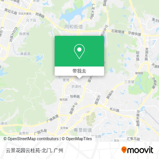 云景花园云桂苑-北门地图