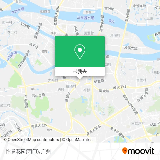 怡景花园(西门)地图