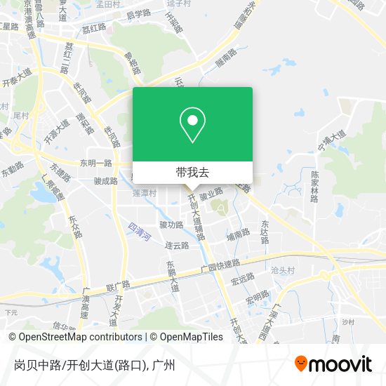岗贝中路/开创大道(路口)地图