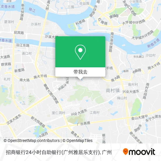 招商银行24小时自助银行(广州雅居乐支行)地图