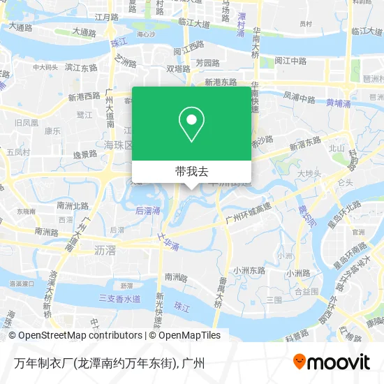 万年制衣厂(龙潭南约万年东街)地图