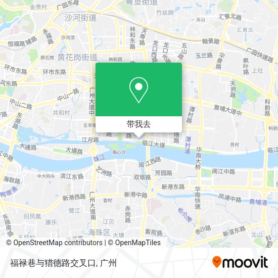 福禄巷与猎德路交叉口地图