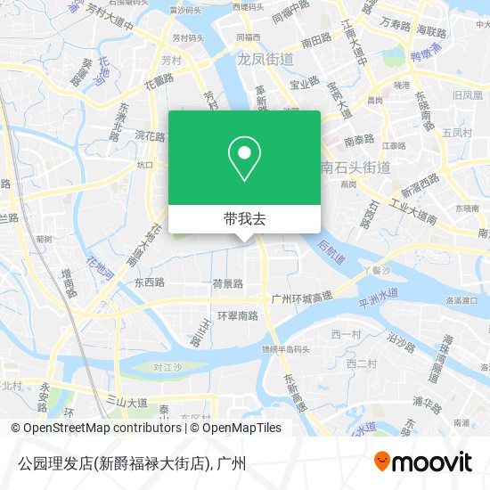 公园理发店(新爵福禄大街店)地图