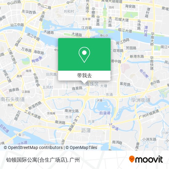 铂顿国际公寓(合生广场店)地图