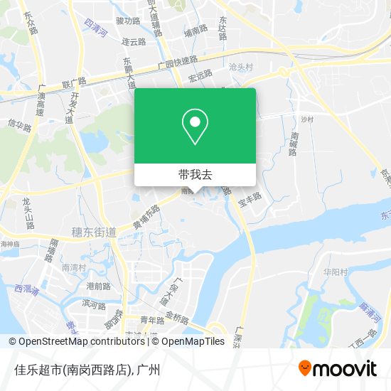 佳乐超市(南岗西路店)地图