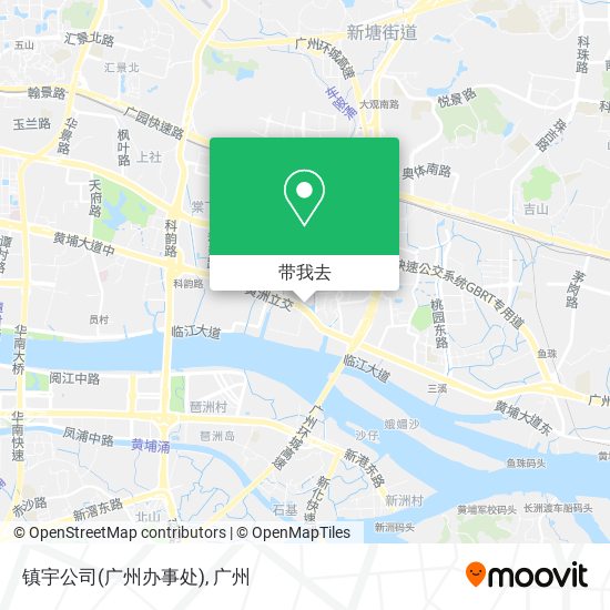 镇宇公司(广州办事处)地图
