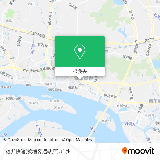德邦快递(黄埔客运站店)地图