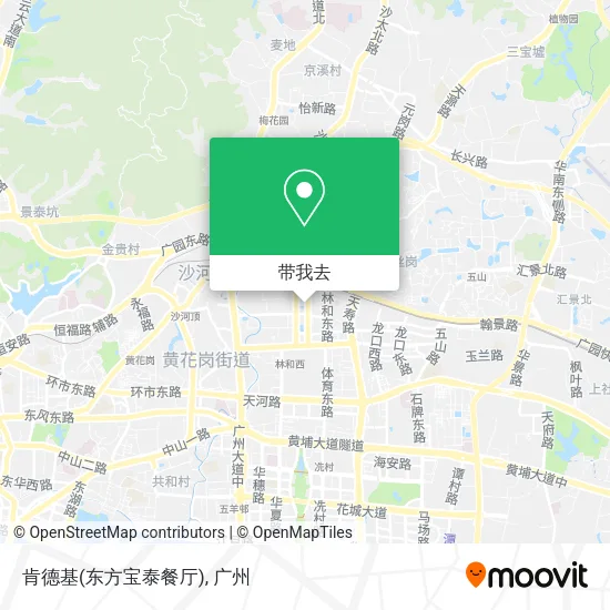 肯德基(东方宝泰餐厅)地图