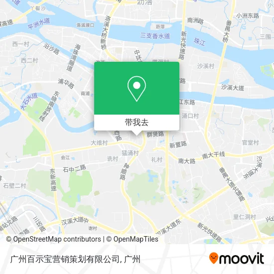 广州百示宝营销策划有限公司地图