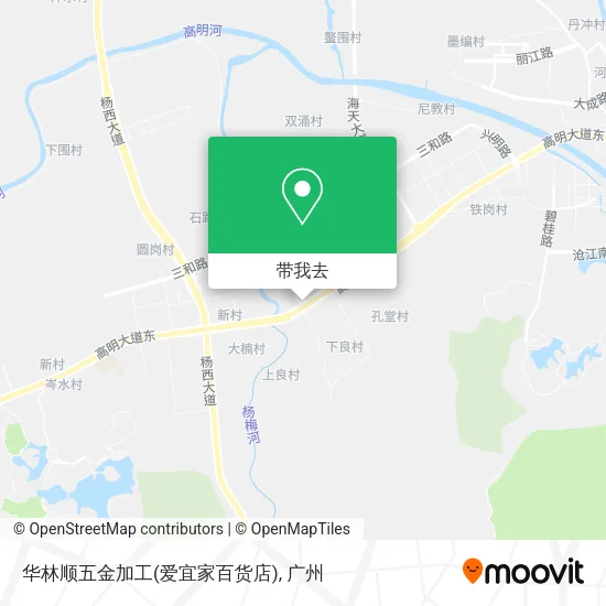 华林顺五金加工(爱宜家百货店)地图