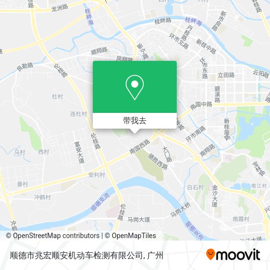 顺德市兆宏顺安机动车检测有限公司地图