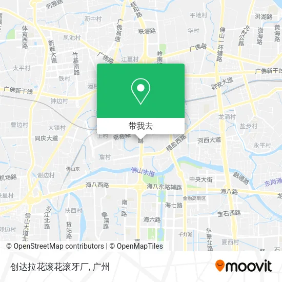 创达拉花滚花滚牙厂地图