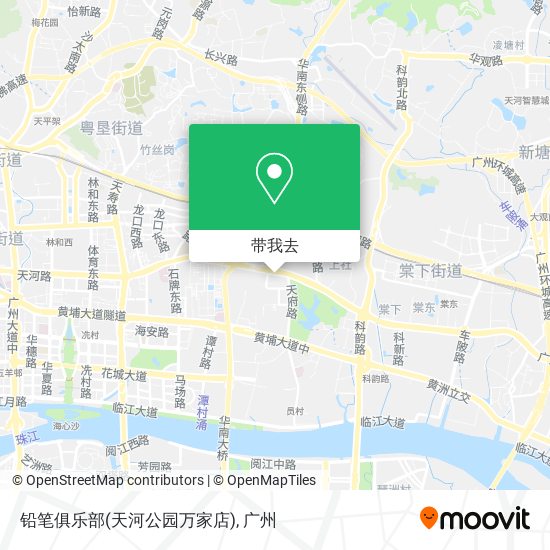 铅笔俱乐部(天河公园万家店)地图