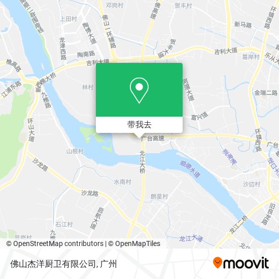 佛山杰洋厨卫有限公司地图