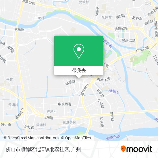 佛山市顺德区北滘镇北滘社区地图