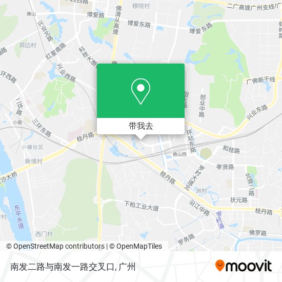南发二路与南发一路交叉口地图
