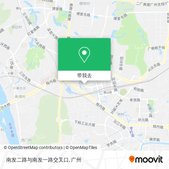 南发二路与南发一路交叉口地图