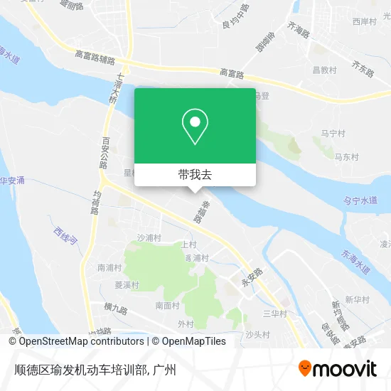 顺德区瑜发机动车培训部地图