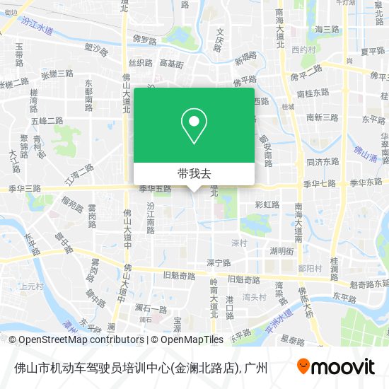 佛山市机动车驾驶员培训中心(金澜北路店)地图